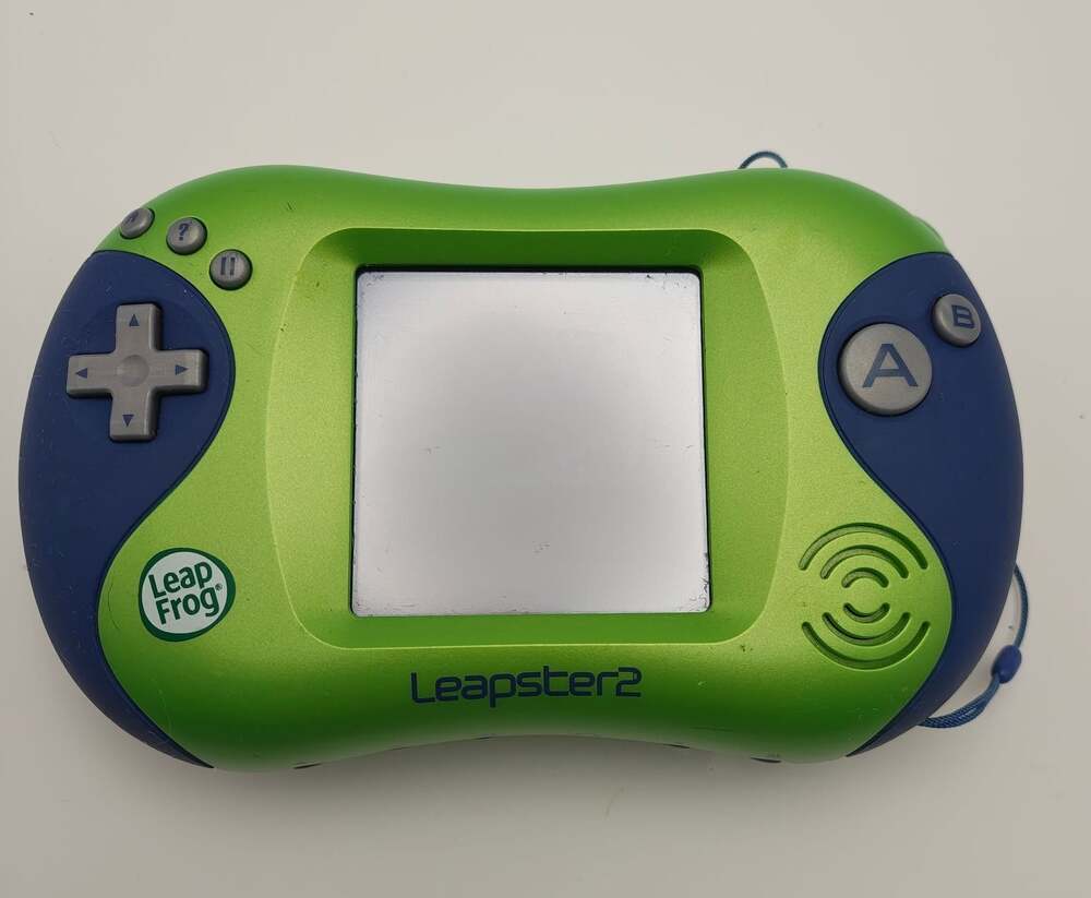 LeapFrog Leapster 2 Handheld Video Game System Green Kids Learning